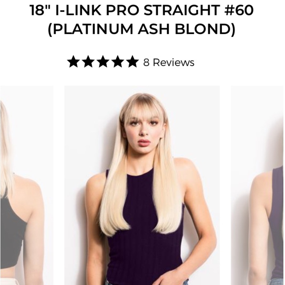 Donna Bella Hair Extensions 18 inch 5 packs Blond